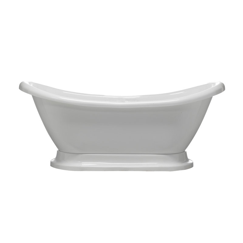 Monterrey 63'' x 28'' Soaking Acrylic Bathtub, 7, No Faucet