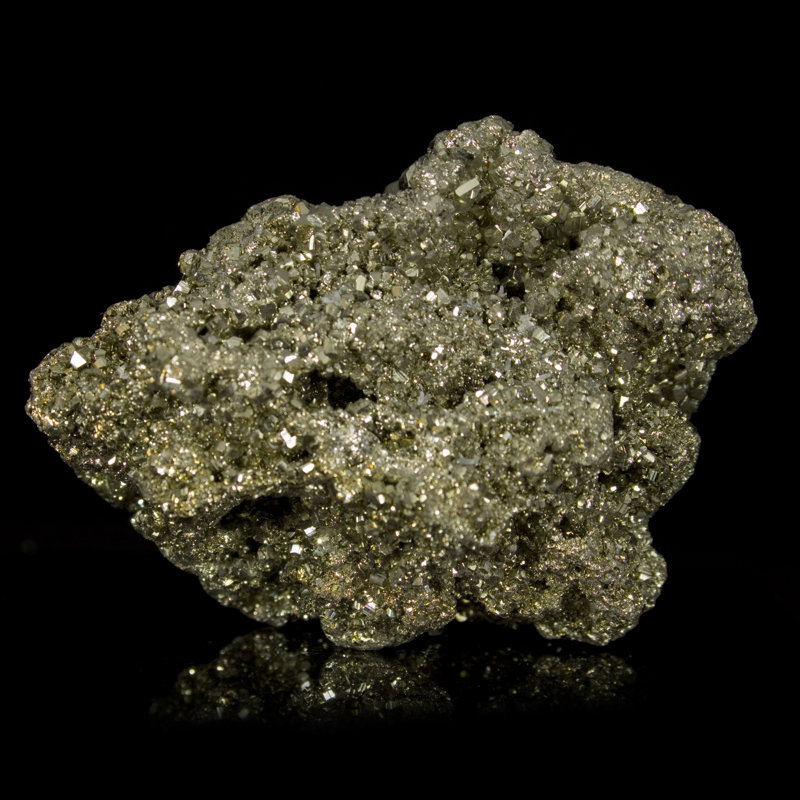 Grappe de cristaux de pyrite naturelle Gunns