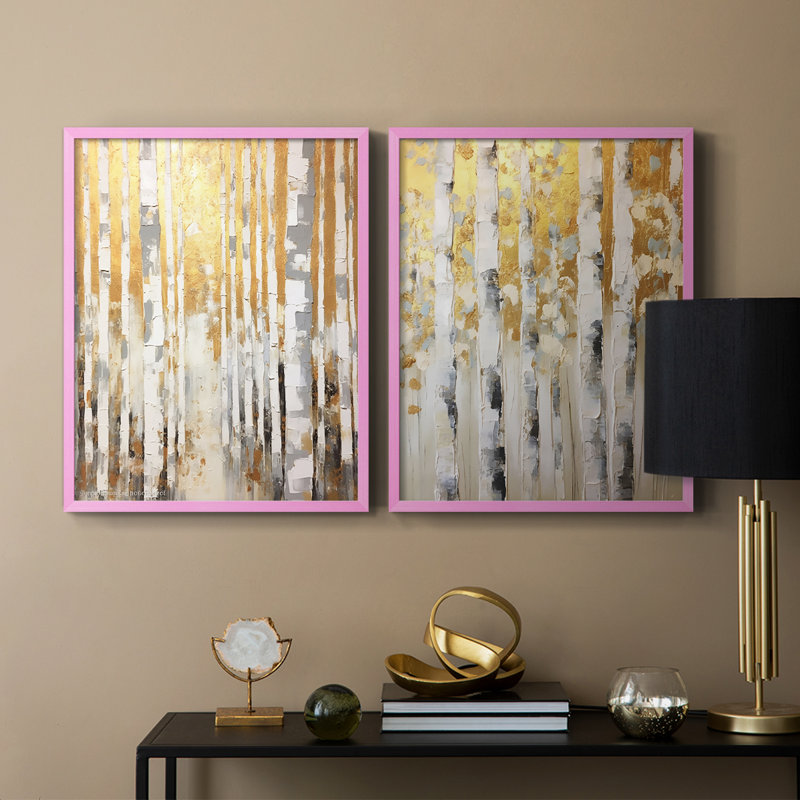 ABSTRACT Series CMXLV III - Reproduction encadrée de qualité supérieure - prête à être accrochée - aucun clou requis - aucun clou requis