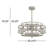 Gean 29" 6-Light Fandelier in Provence with Gold Accents with Remote Control