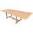 Duchene Butterfly Leaf Solid Teak Wood Rectangular Trestle Dining Table
