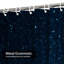 Rideau de douche de Noël bleu marine métallique brillant avec 12 crochets-129035022