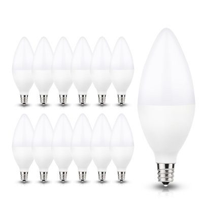 Ampoule à DEL C11 60 watts non-à intensité variable de 60 watts E12 5000K