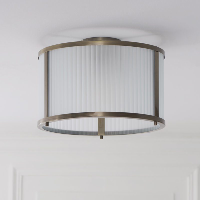 Anesty Frosted Glass Flush Mount
