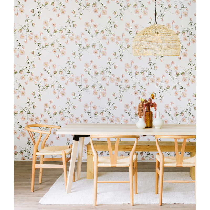 Floral Wallpaper, Pre-Pasted
