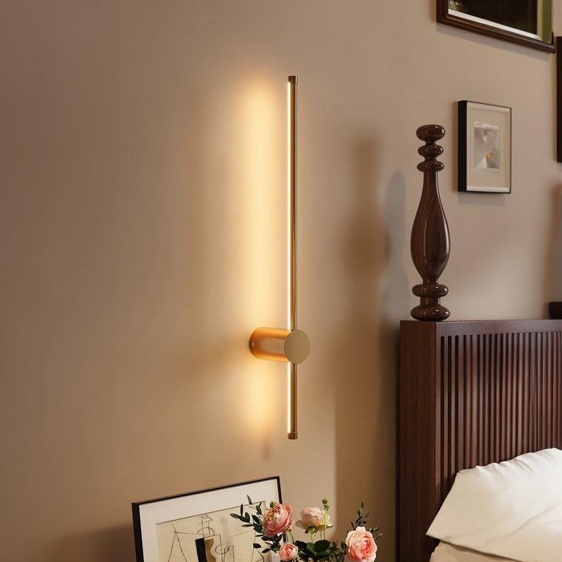 60cm Aluminium LED Flush Mounted Sconce, 3000K, Gold