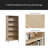 5-Shelf Bookshelf With Concealed Storage