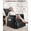 Fauteuil inclinable électrique avec fonction mémoire, fauteuil à bascule inclinable en cuir et tissu PU avec accessoires latéraux-447956876-447956878