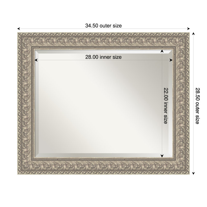 Miroir de salle de bain Sydney, 28,5 po x 34,5 po