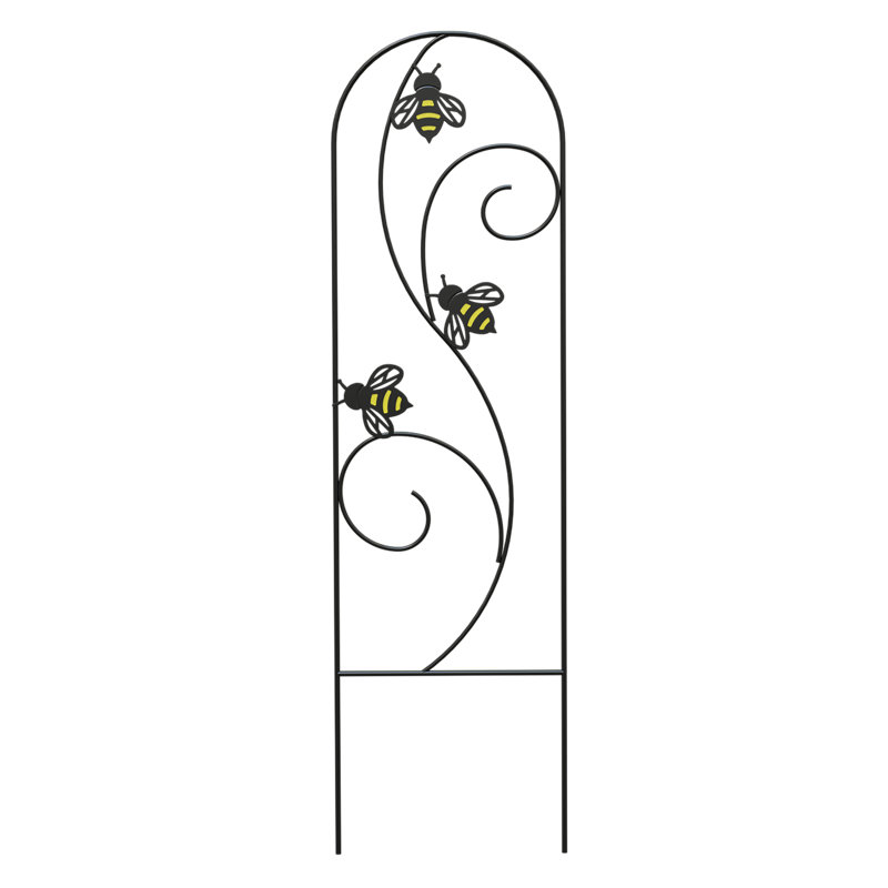 91.4cm H x 25.4cm W Metal Arched Trellis