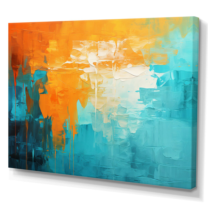 «Jaquaveon Abstract Thailande Tropical Rhythms», reproduction sur toile, Toile tendue, H 30 po x l 40 po x P 1,5 po
