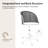 Clarrisa Mid-Century Modern Office Chair with Arc-Shaped Back-1230678488