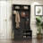 Hall Tree With 6 Hooks,Coat Hanger, Entryway Bench, Storage Bench,For Entrance, Hallwa
