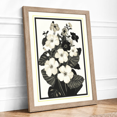 Linocut Study Botanical - Framed Print