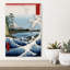 Suruga Satta Kaijo Classic Abstract Coastal Landscape Wall Art Print 1 Piece Wrapped Canvas Wall Art-224220470