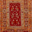 Red Vintage Traditional Wool Rug - 3'10"" x 5'8""