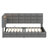 Upholstered Daybed With Storage 2 Drawers And Charging Station, Day Bed Frame With LED Lights And Storage Headboard-1766971697