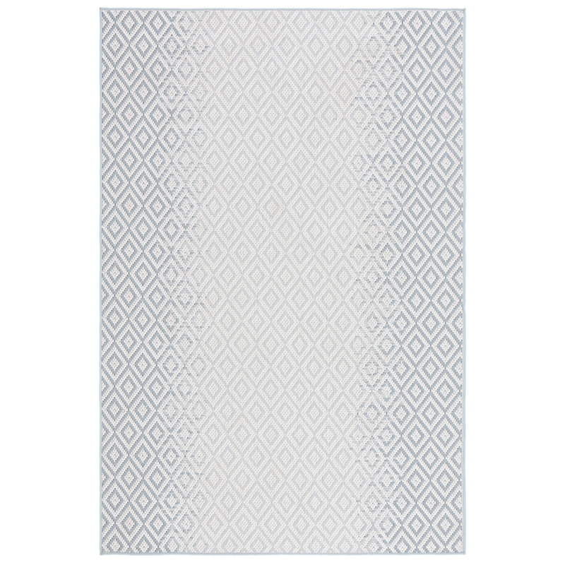 Tapis d'intérieur / extérieur à motif géométrique lavable à la machine MSR Cy Martha Stewart