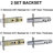 Handle With Knob And Deadbolt Reversible Entry Set