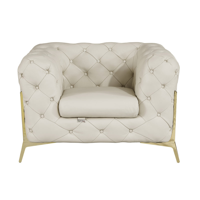Fauteuil 100% cuir italien Global United