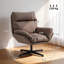 Faux Leather Swivel Accent Chair-725174865