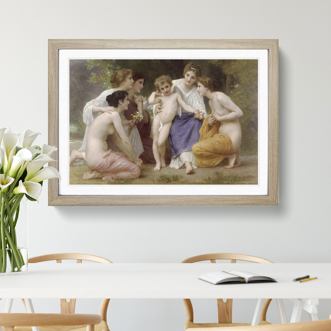 Admiration by William Adolphe Bouguereau - Framed Print