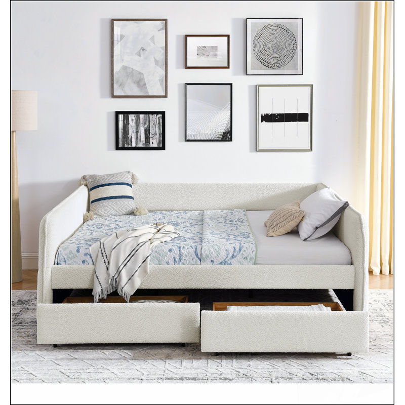 Bed With Integrated Storage And Ergonomic Support, Perfect For Modern Comfort And Organization, Queen, Beige