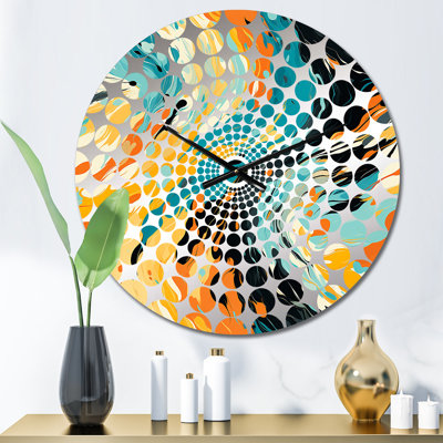 Artistic Expression Tell And Black - Animal Print  Wall Clock