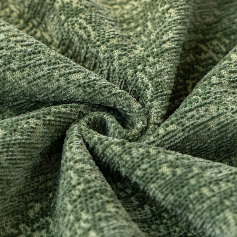Housse pour canapé Elegant Nordic Chenille, H 71 po x l 118 po, Chenille verte