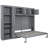 Queen Size Bed In Gray - Versatile And Functional Size, Transform Your Living Space