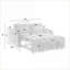 Canapé-lit | Velours moderne convertible réglable 55,5 pouces pour petits dortoirs | Rose bébé | Bois massif-1157512439