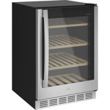 GE Profile 23.5'' W Convertible 155 Cans (12 oz.) 5.1 Cubic Feet Beverage Cooler with Wine Storage