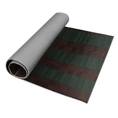 Tapis intérieur / extérieur noir à carreaux