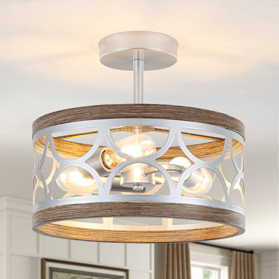  Plafonnier semi-encastré 3 lumières Elgina