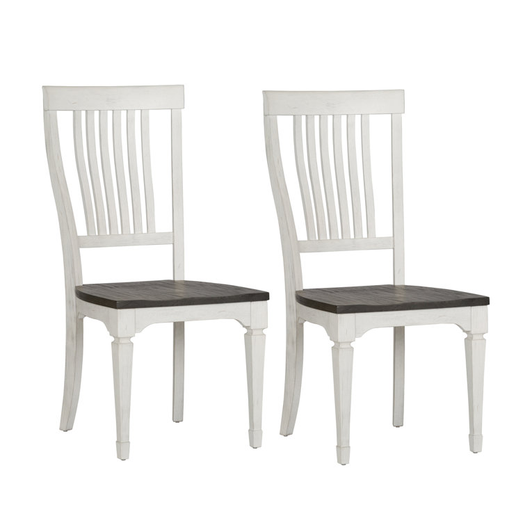 Scranton Slat Back Side Chair in White