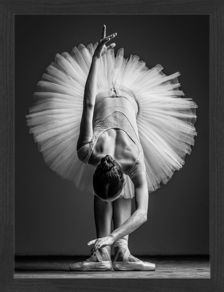 Gerahmtes Papierbild - Fotografie „Ballerina”