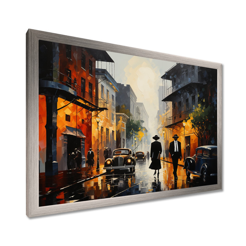 Jazz Harlem Renaissance VI - Print, 24" H x 32" W x 1" D, Silver Single Picture Framed