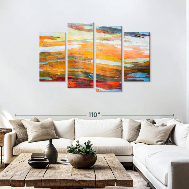 Avery Abstract Eucalyptus Tree Bark, 48" H x 75" W