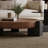 2 Piece Set of Modern Round Wood Coffee Table with Geometric Leg Design