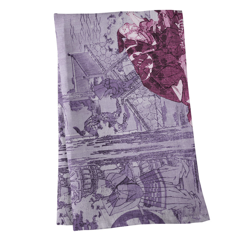 Tea Towel Kitchen Towel, Poly Twill, Light Gray