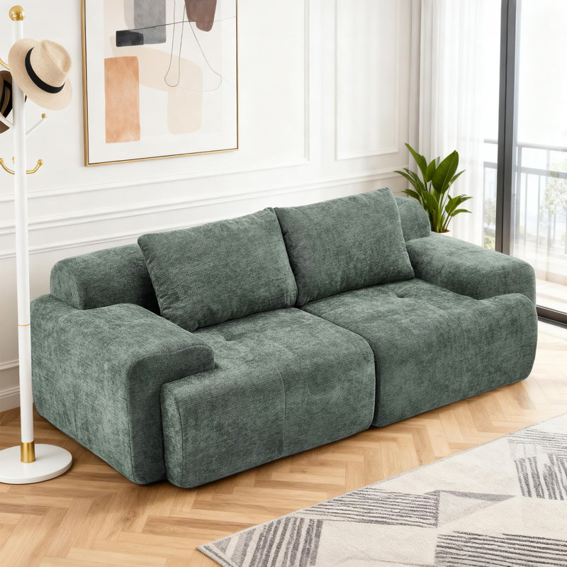 Canapé modulaire surdimensionné en U surdimensionné Boneless, H 27,56 po x l 85,04 po x P 40,55 po