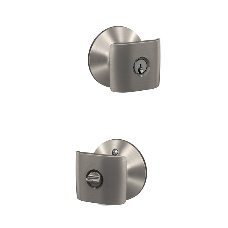 Complete Entry Knob Set with Deadbolt, Satin Nickel