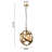 Mancuso 1 - Light Globe Pendant with Wrought Iron Trim-745437048