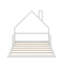 Full Size Wood Floor Bed With House-Shaped Headboard-114344431