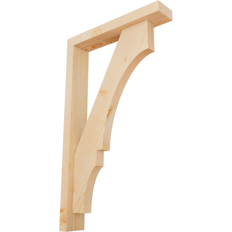 Support de bloc Balboa avec entretoise décalée, 30 po x 18 po, Sapin Douglas de l 3 1/2 (lisse)