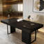 Bureau minimaliste italien clair et luxueux, disponible en noir et brun, bureau d'ordinateur personnel et bureau de direction de qualité supérieure-830719153-830719159