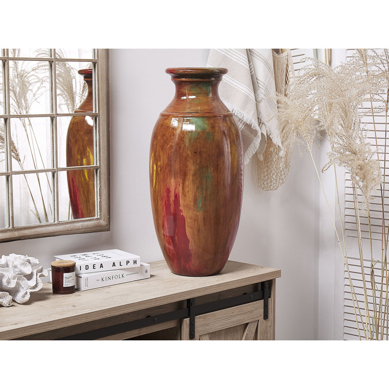 Akilah Handmade Terracotta Floor Vase