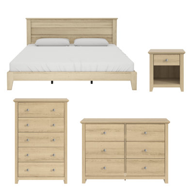 Tevrat Contemporary 3 Piece Bedroom Set