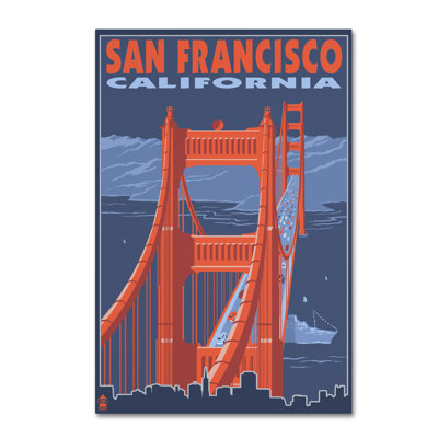 Publicité rétro sur toile Kadey «Travel Poster 41»