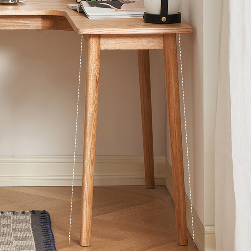 Bureau en bois massif L, H 29,53 po x l 47,24 po x P 31,50 po